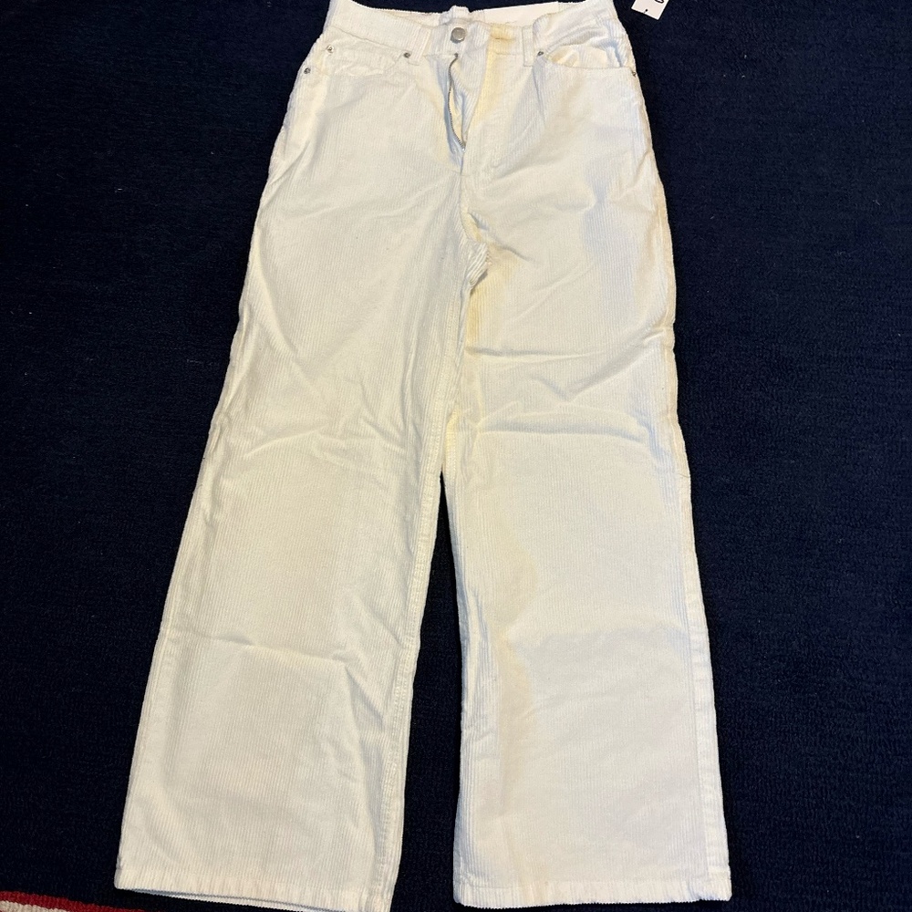 White Corduroy BDG Jeans from Urban Outfitters, Size 27